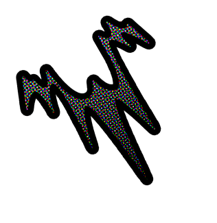 A decal signalling the doge mecha is screeching.